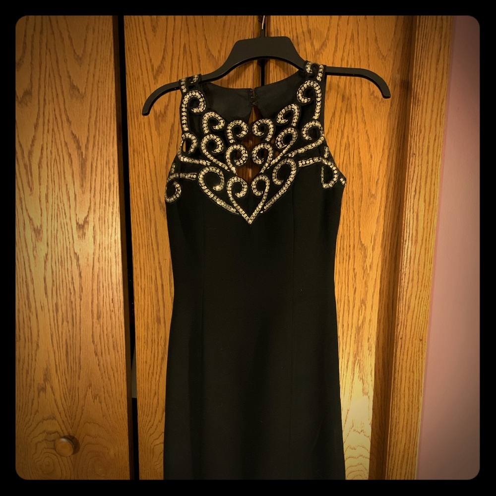 Jeweled top cocktail dress